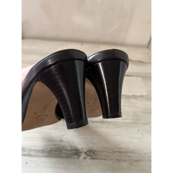 Brighton Tosca woman’s brown chunky heeled leather mules - Picture 5 of 6